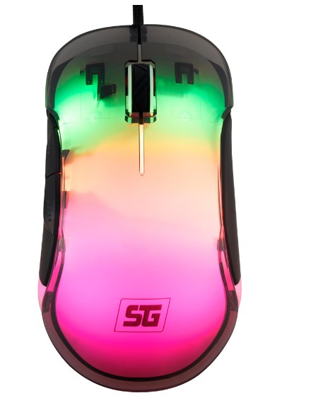 Mouse Start The Game Alambrico Rgb Neon 7,200 Dpi Transparente (mo-505), Start The Game